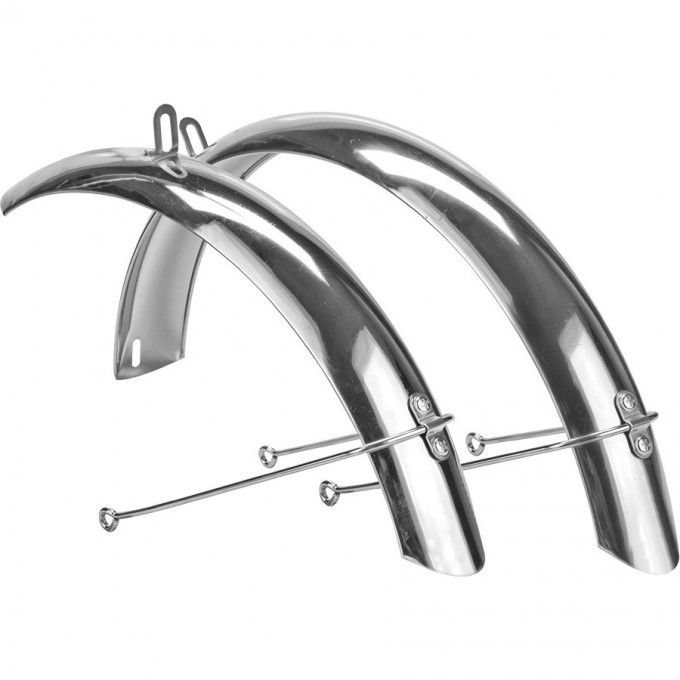 Крылья STELS 14" Flash/Magic/Wind полноразмерные, хромированные 610099