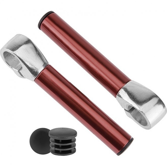 Рога на руль KWL-3 прямые алюминиевые коричневые 440033