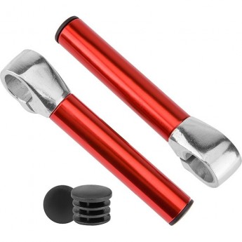 Рога на руль KWL-3 прямые алюминиевые красные