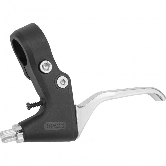 Ручка тормоза левая VBL-289 DA под 2,5 пальца, черно-серебристая 460070