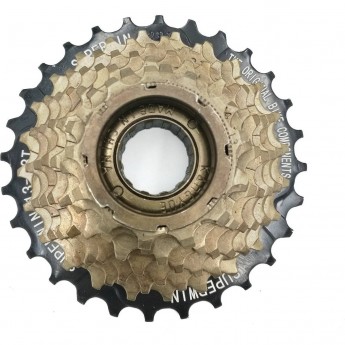 Трещотка KFW-884 SUPERWIN, (13-28 зубьев) 8 скоростей, чёрно-коричневая