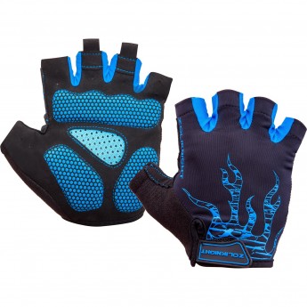 Велоперчатки ZL2313 черно-синие, размер: S