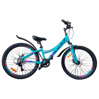 Велосипед STELS Navigator 24" 430 MD V010 мятный (LU095478), рама 11,5 Велосипед STELS Navigator 24" 430 MD V010 мятный (LU095478), рама 11,5