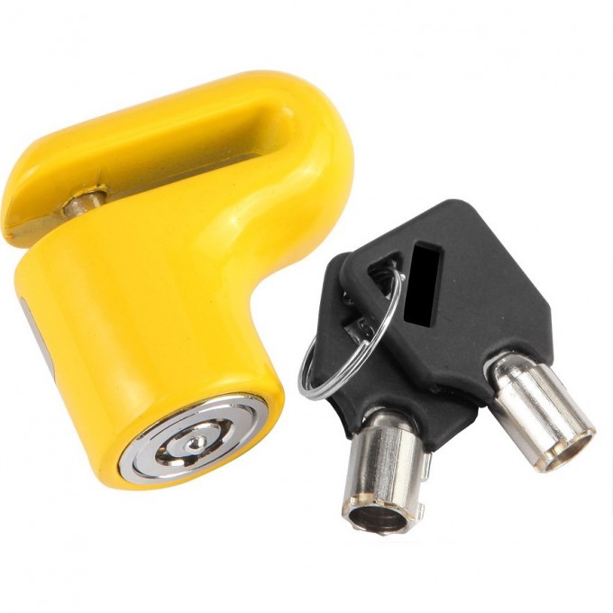 Замок 83205 на дисковый тормоз жёлтый 540024